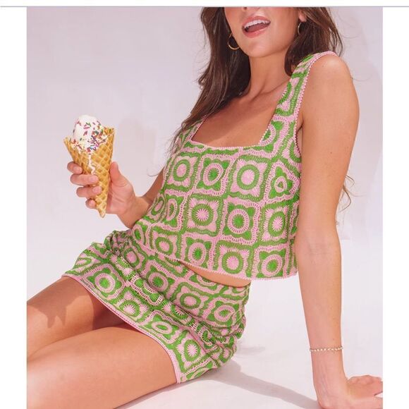 Show Me Your Mumu Hemline Exclusive Tara Crop Top Size S - Picture 3 of 7